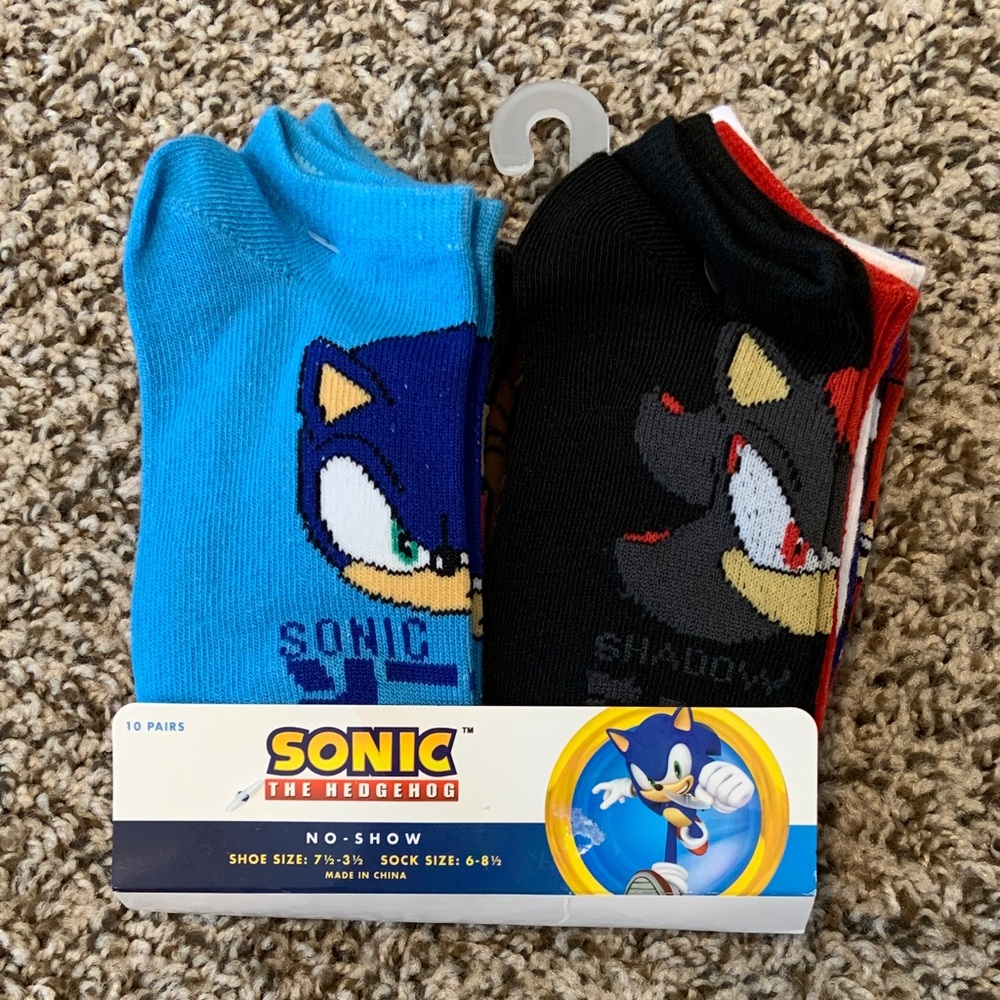 Sonic the Hedgehog No-Show Socks